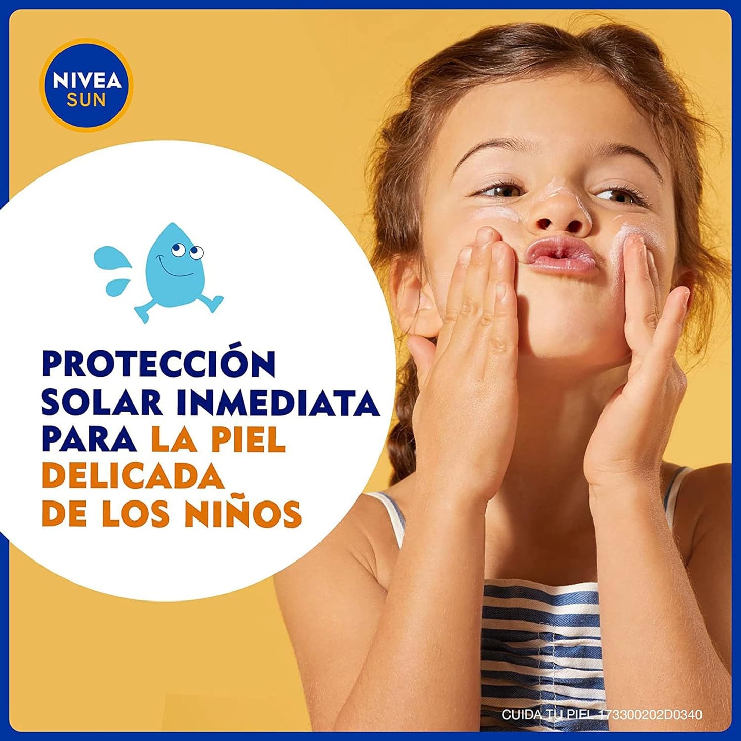 Protector Solar Corporal NIVEA SUN Protección & Piel Sensible Kids FPS 50+ 200Ml, Loción Sin Fragancia