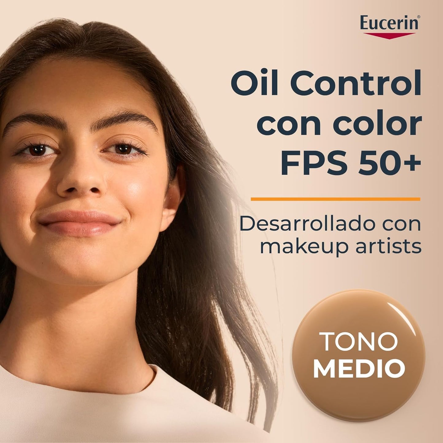 Eucerin Eucerin Sun Oil Control Fps 50+ Tono Medio 50Ml