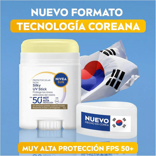 2pack Nivea Sun Stick Barra Fps50+ Acabado Invisible 15g C/u