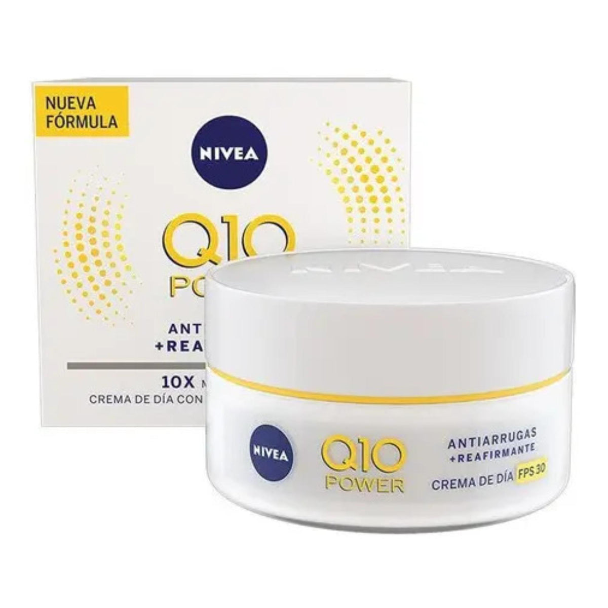 Crema Facial Antiarrugas De Día Nivea Q10 Fps 30 50 Ml