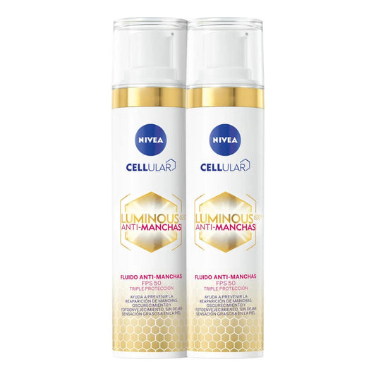 Pack 2 Nivea Luminous Fluido Facial Antimanchas