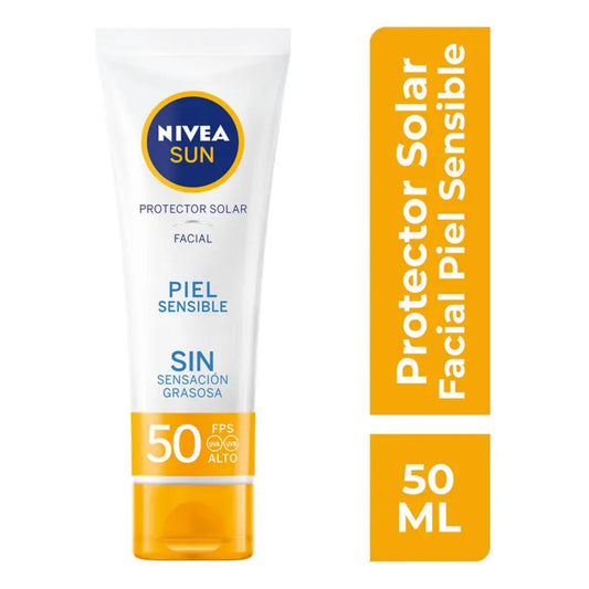 Protector Solar Facial Nivea Sun Piel Sensible Fps 50 50 Ml