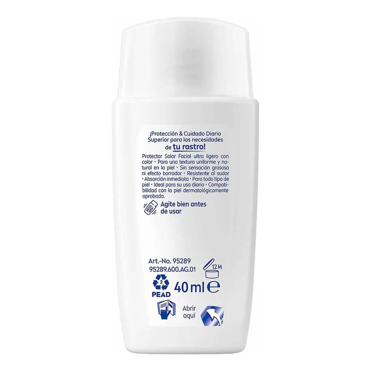 Nivea Protector Solar Facial Fluido Color Medio 40ml