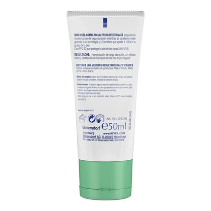 Nivea Crema Facial Mate FPS 30 Piel Grasa 50 ml