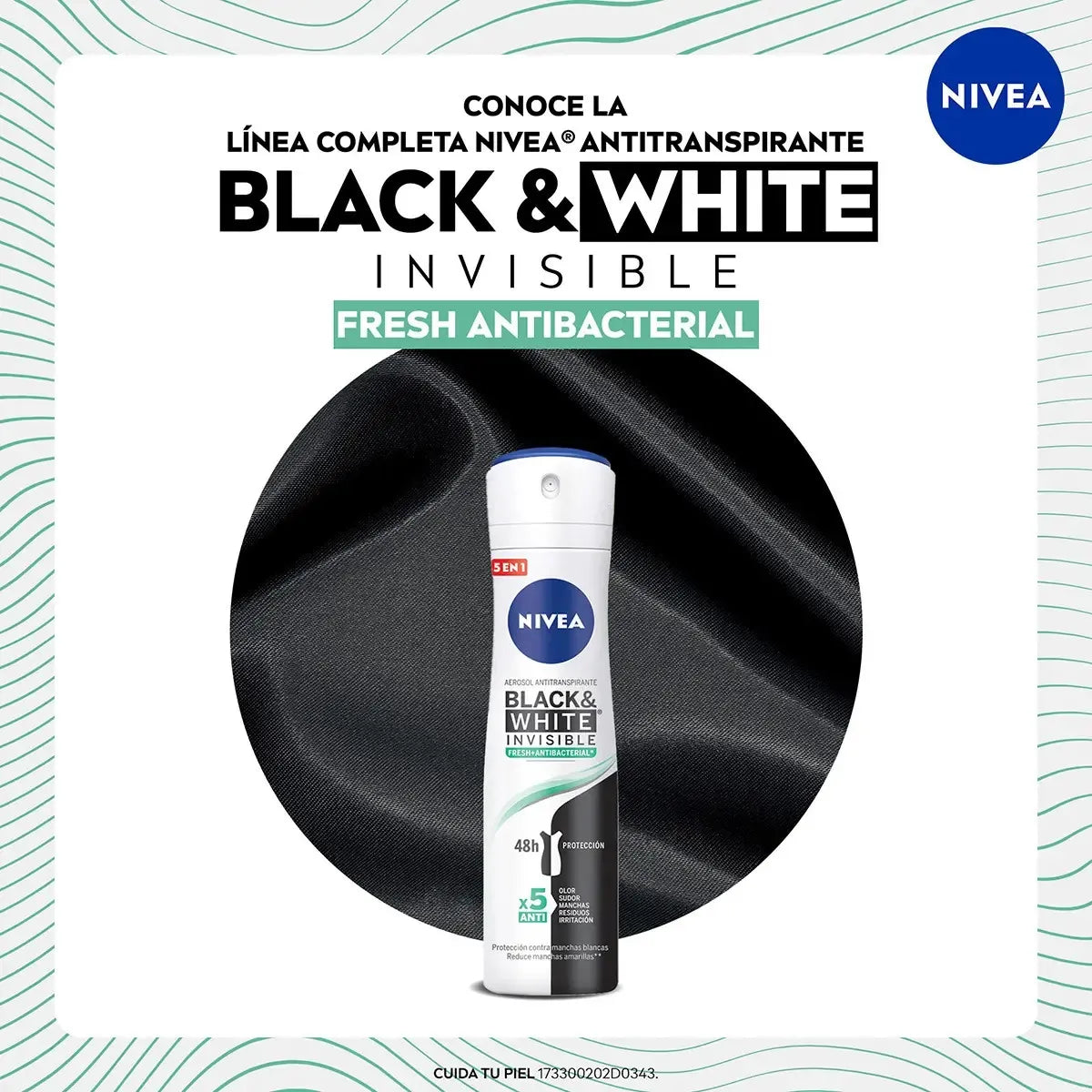 Nivea Black White Fresh Antitranspirante 150 ml