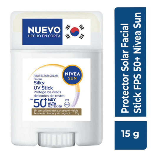 Silky Uv Stick Nivea Sun Protector Solar Facial En Barra Fps