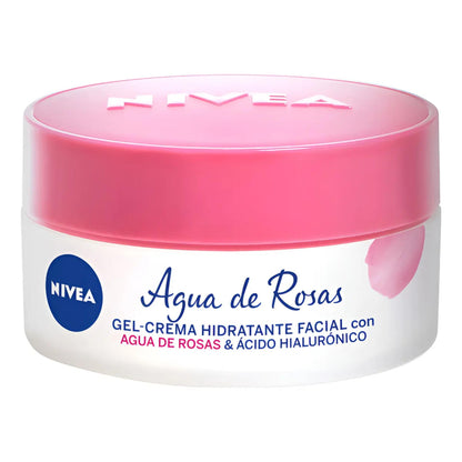 Gel Crema Nivea Hidratación 48 Horas Con Agua De Rosas 50ml
