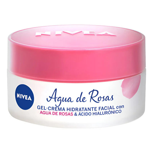 Gel Crema Nivea Hidratación 48 Horas Con Agua De Rosas 50ml