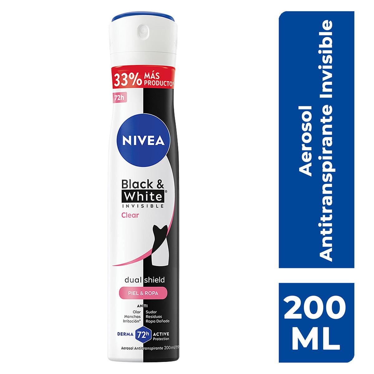 Nivea Desodorante Black & White Clear Spray 200ml