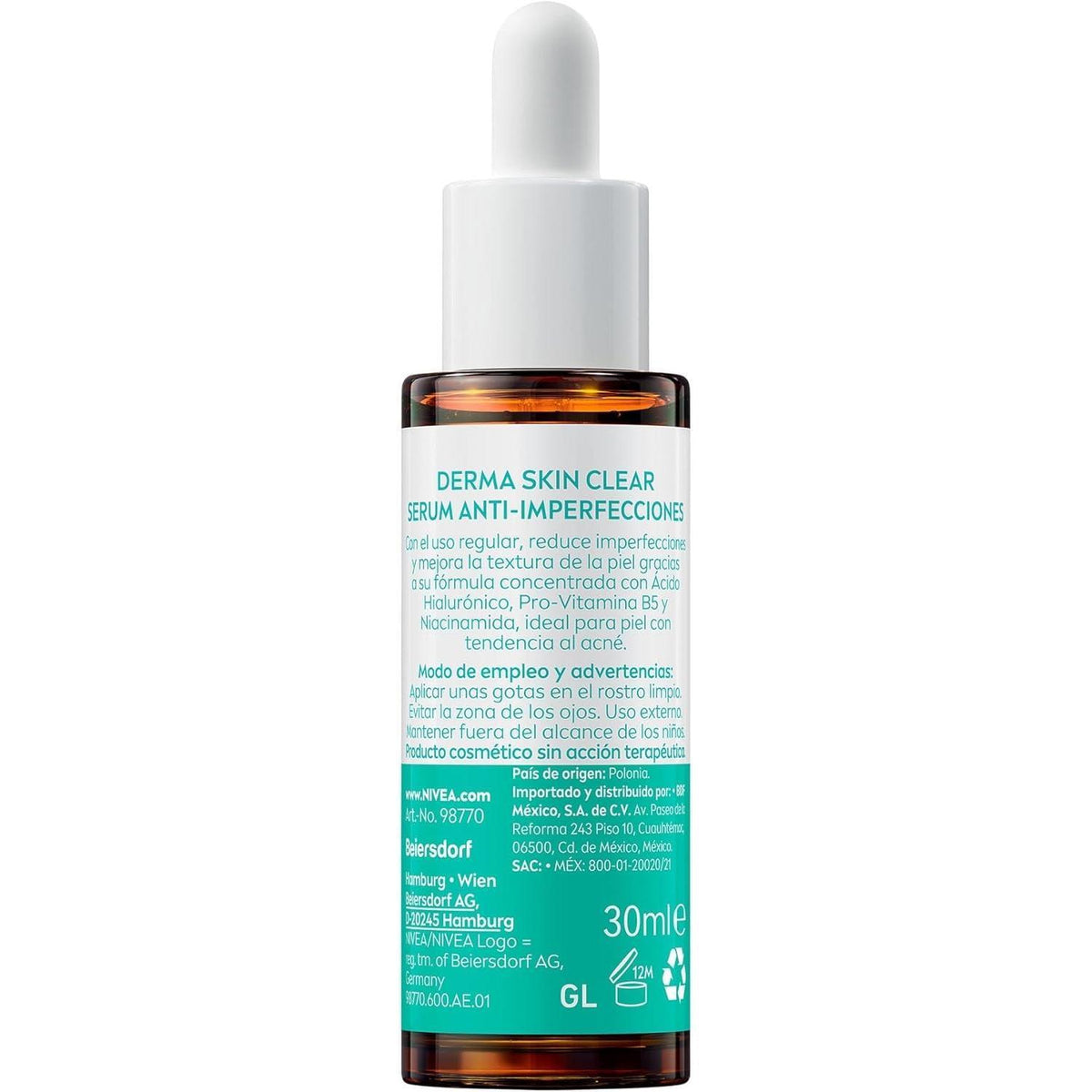 NIVEA Derma Skin Clear Serum Anti-Imperfecciones 30 ml