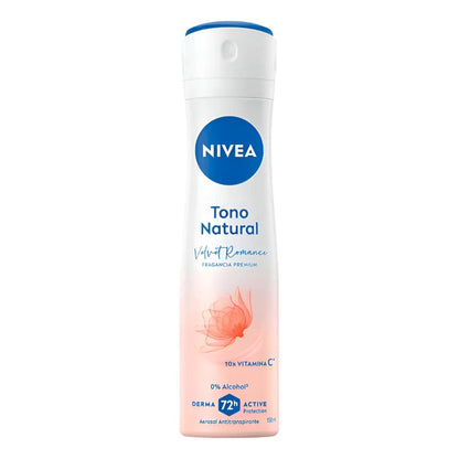 Desodorante En Spray Nivea Tono Natural Velvet Romance