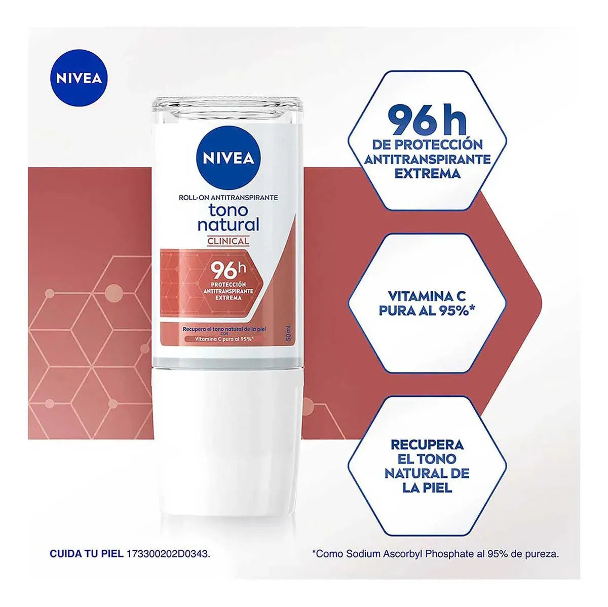Nivea Clinical Antitranspirante Roll On 50 ml