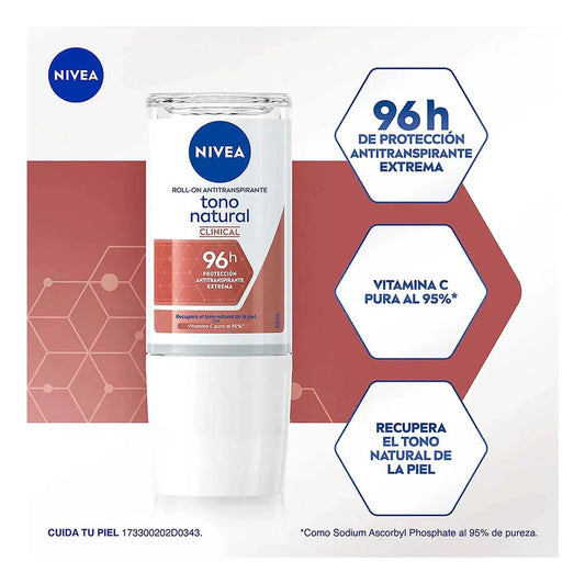 Nivea Clinical Antitranspirante Roll On 50 ml