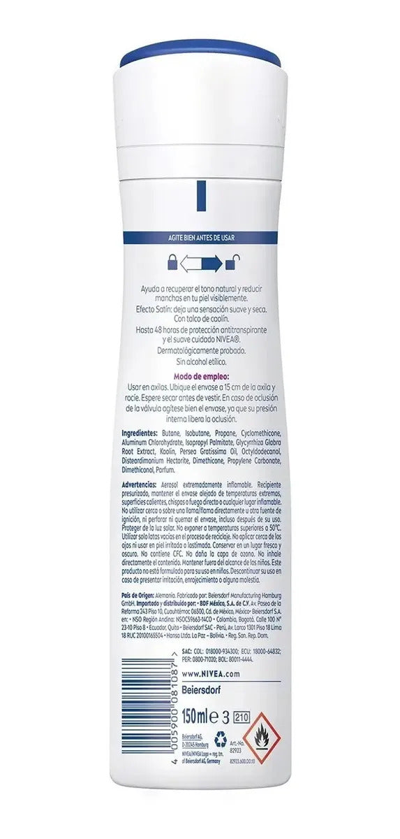 N. Deo Aclarado efecto satin Spray 150ml