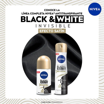 Nivea Black White Satín Desodorante 150 ml