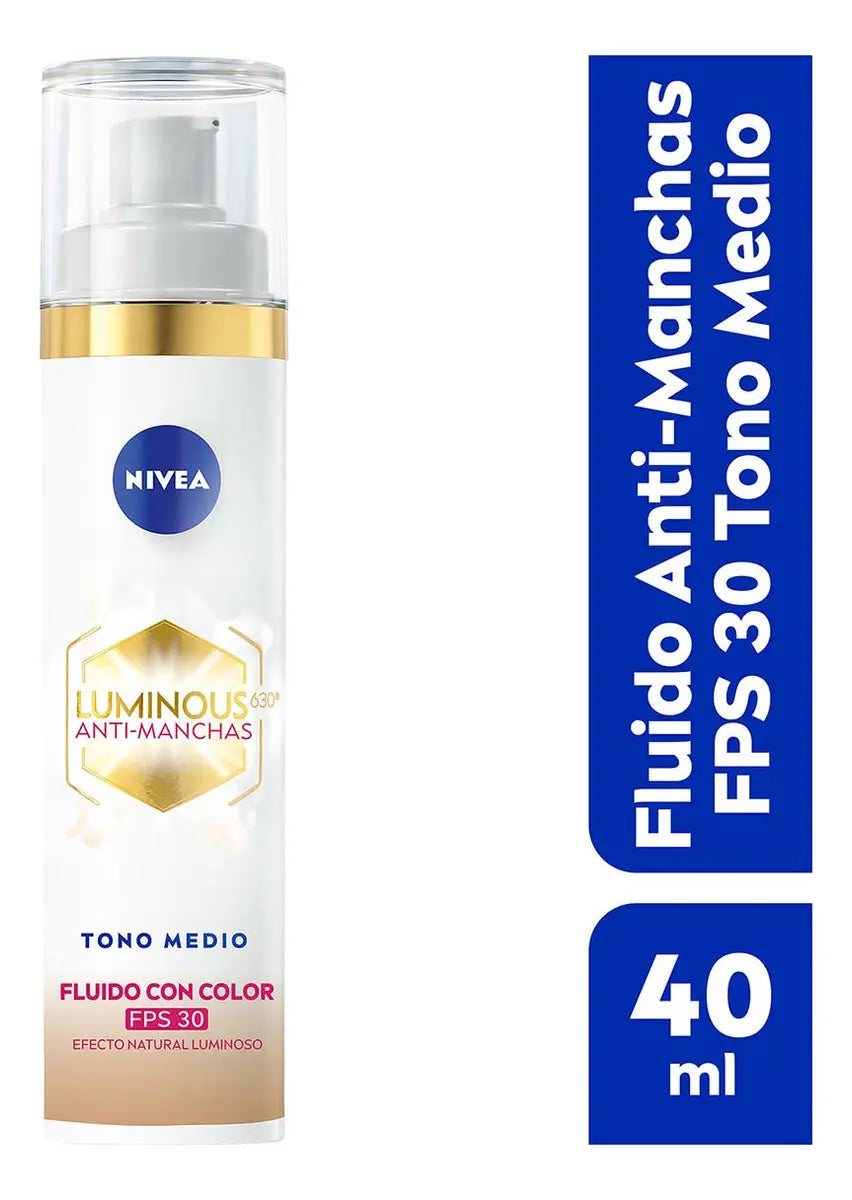 Nivea Luminous630 Fluido Antimanchas Tono Medio 40 ml