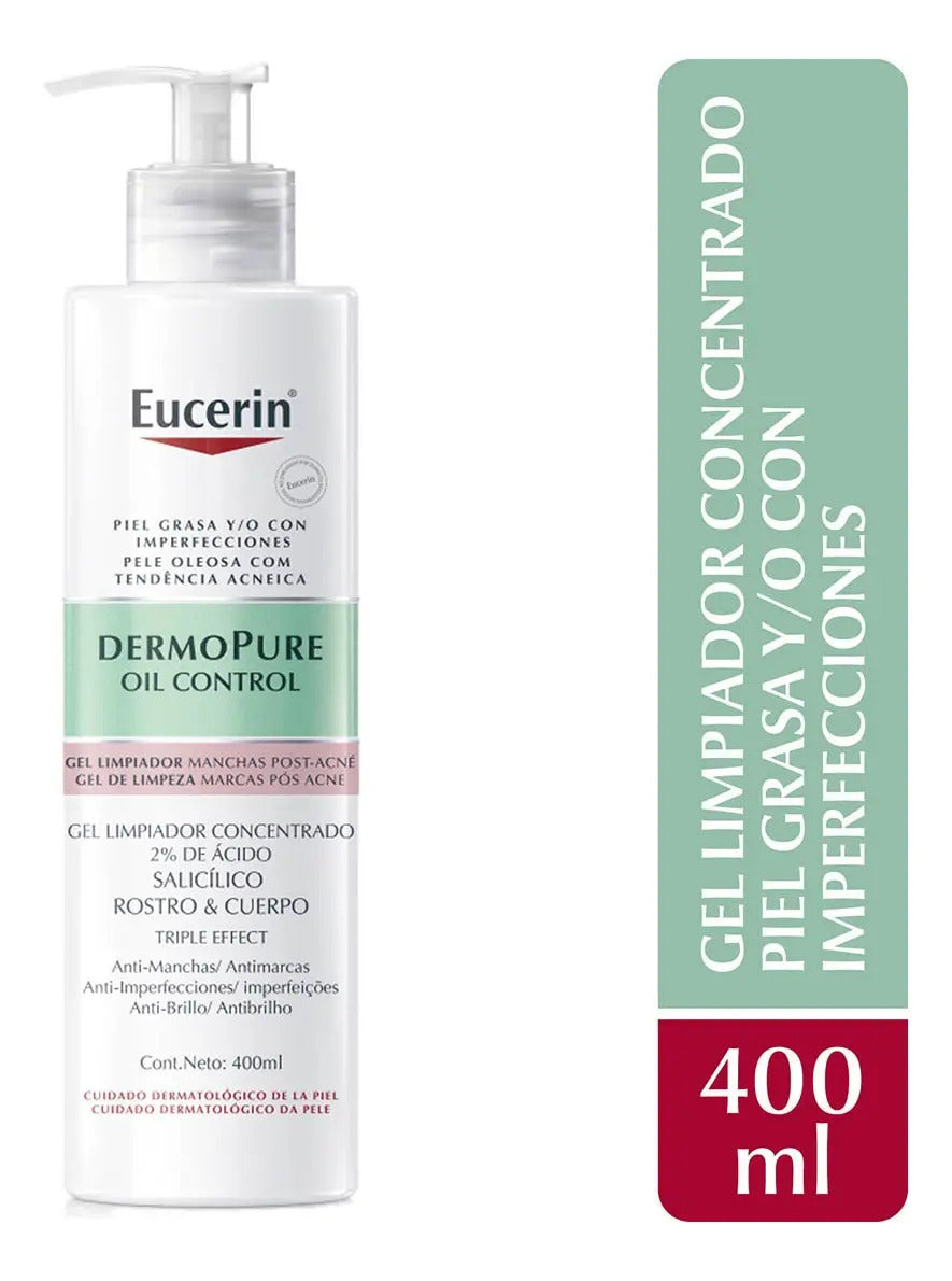 Eucerin Dermopure Gel Limpiador Facial Concentrado Piel Gras