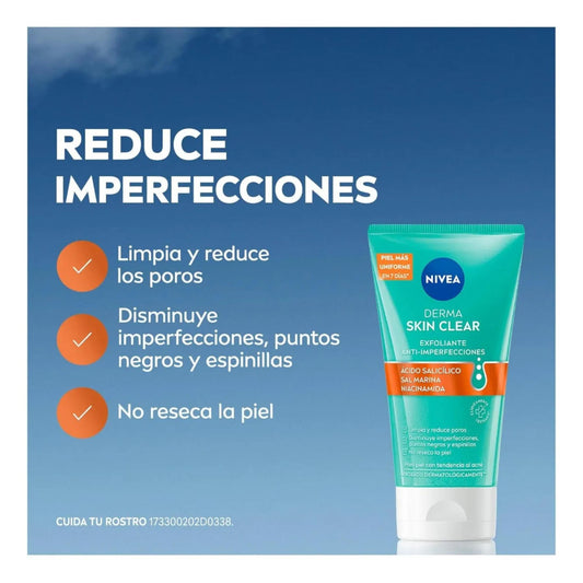 Nivea Rutina Derma Skin Tónico 200ml + Gel Exfoliante 150ml