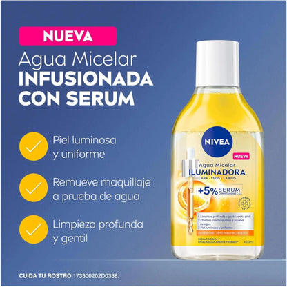 Nivea Agua Micelar Iluminadora Infusionada Con Serum 400ml