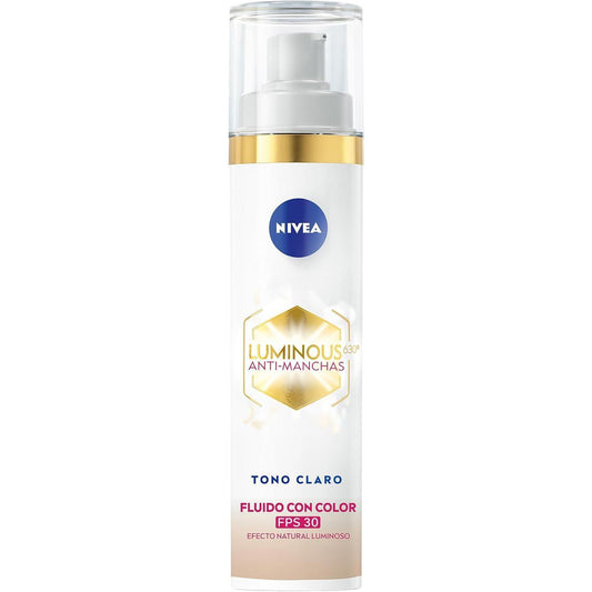 NIVEA Luminous630 Fluido con Color Tono Claro 40 ml