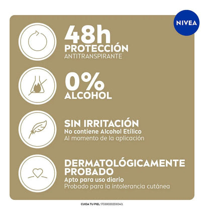 Nivea Black White Satín Desodorante 150 ml
