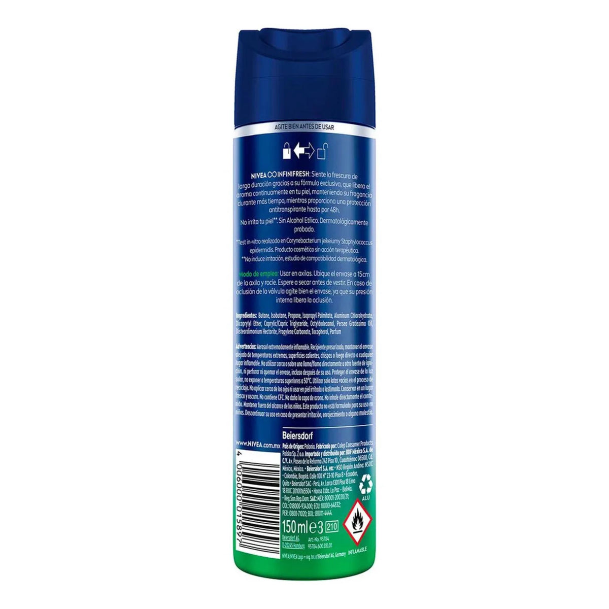 Desodorante Nivea Men Fresh Sensation 40h Aerosol 150ml