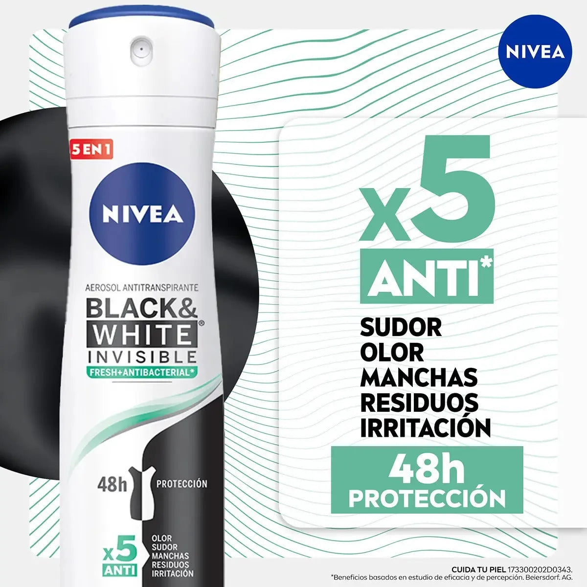 Nivea Black White Fresh Antitranspirante 150 ml