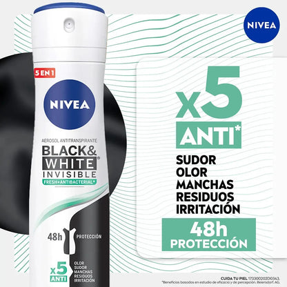 Nivea Black White Fresh Antitranspirante 150 ml