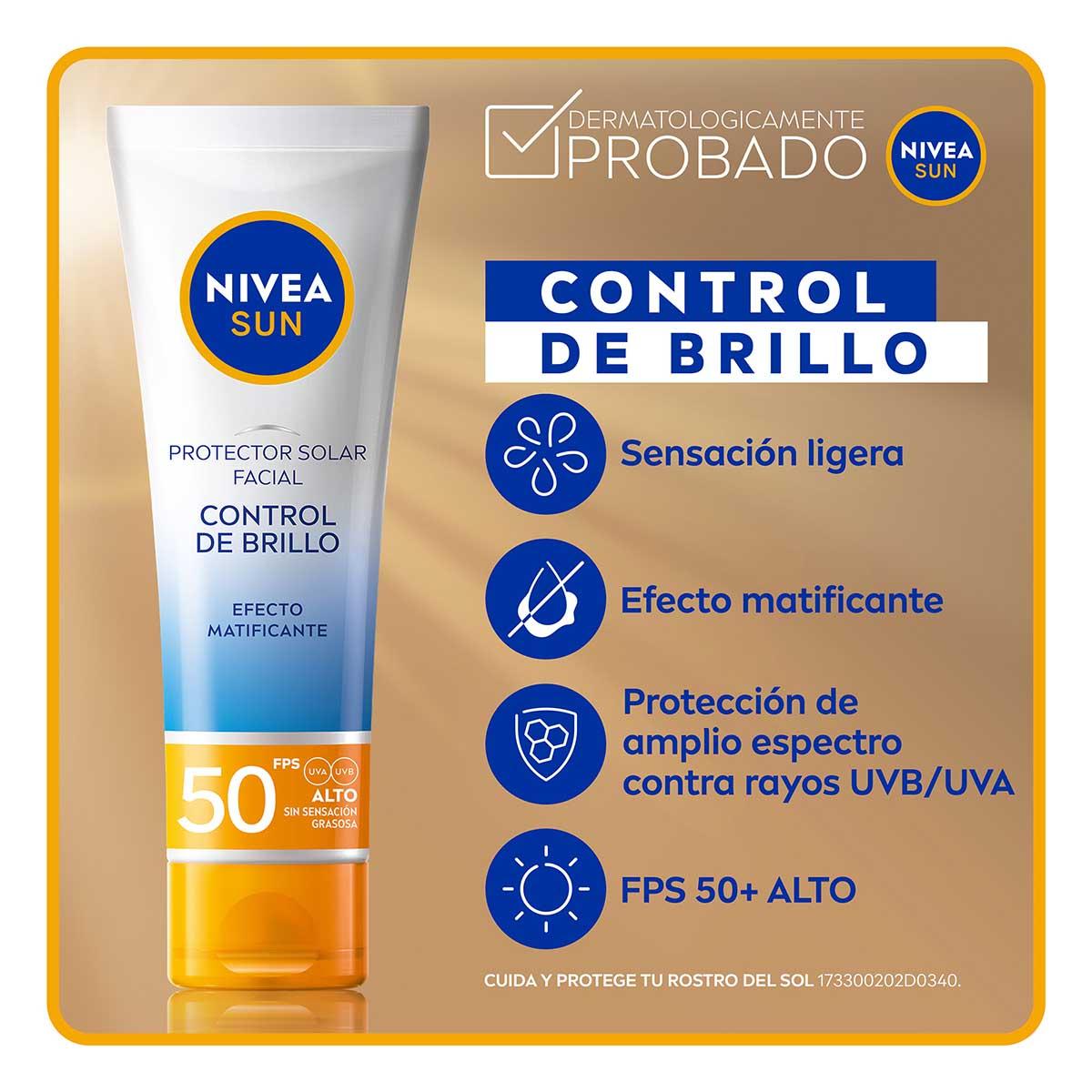 Nivea Sun Facial Control Brillo SPF50 50ML