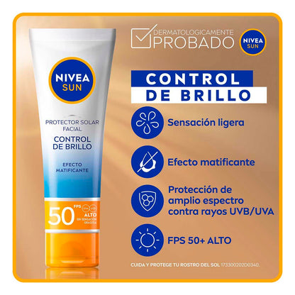 Nivea Sun Facial Control Brillo SPF50 50ML