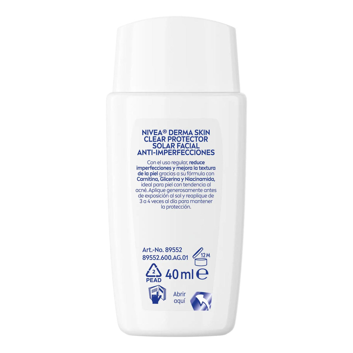 Nivea Fluido Diario Facial Derma Skin Clear Antiimperfeccion