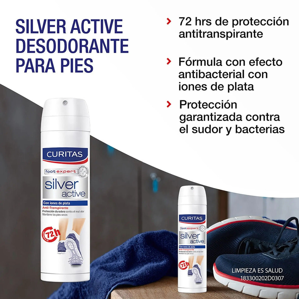 Curitas Foot Spray Silver Active 150 ml