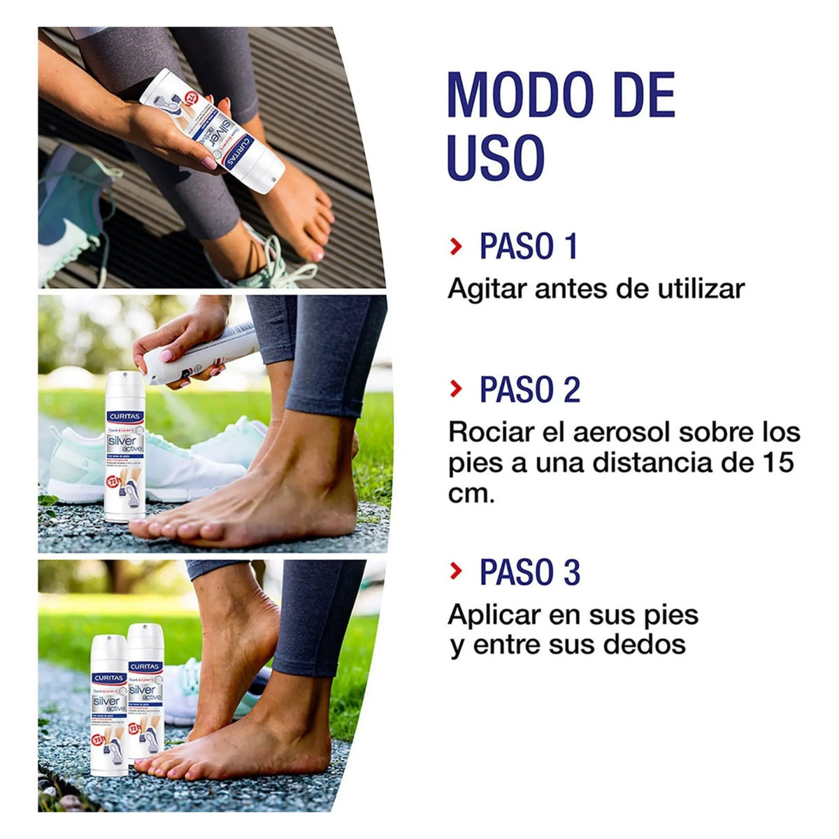 Curitas Foot Spray Silver Active 150 ml