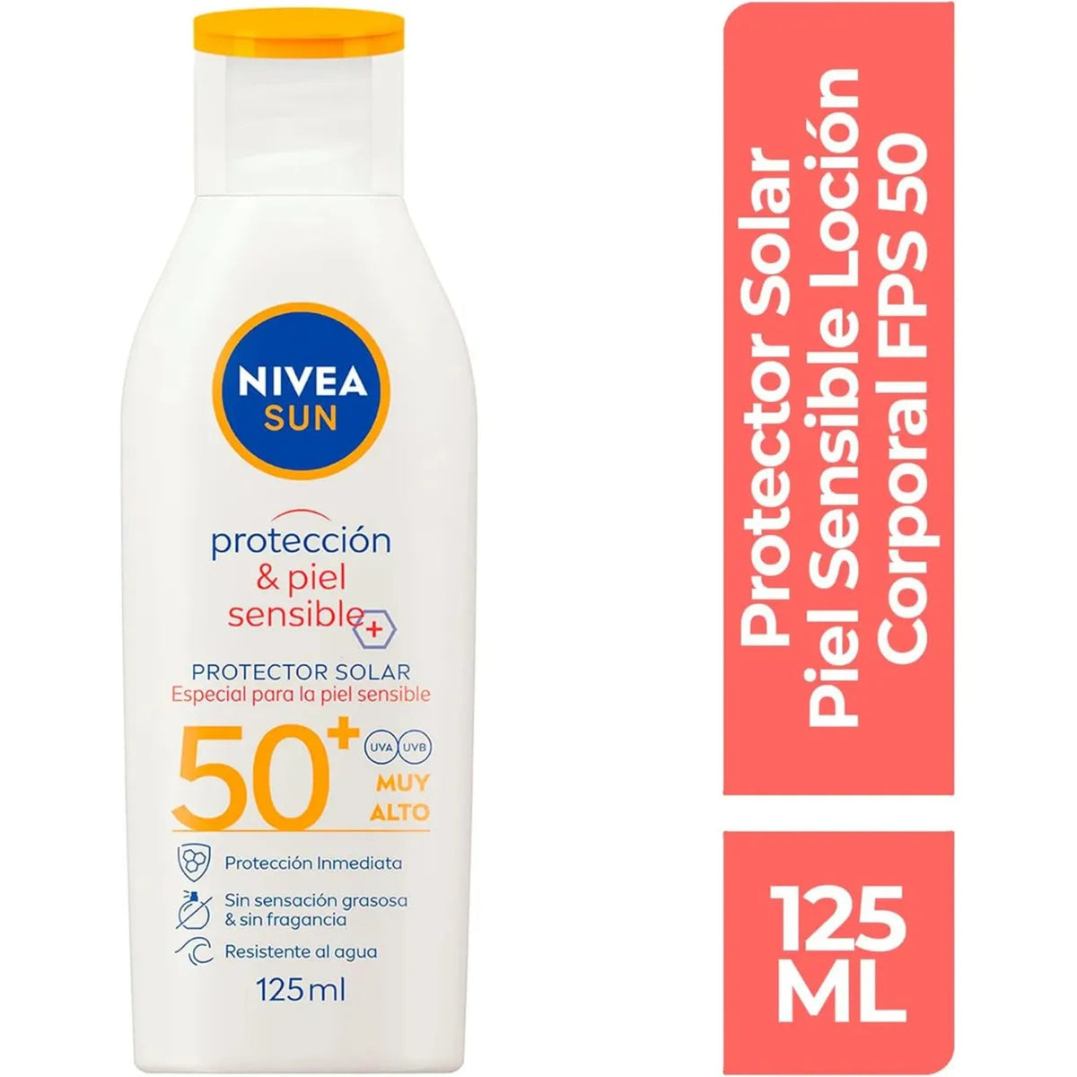 Nivea Protector Solar Corporal Piel Sensible Fps 50+ 12ml