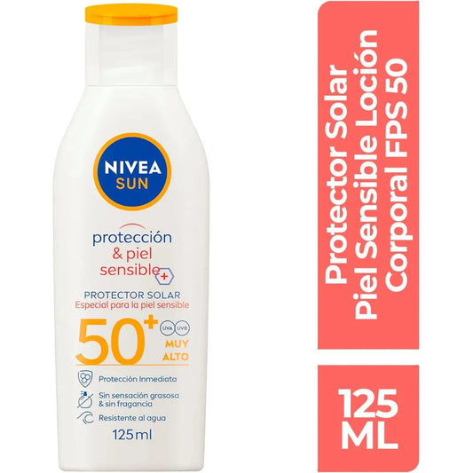 Nivea Protector Solar Corporal Piel Sensible Fps 50+ 12ml
