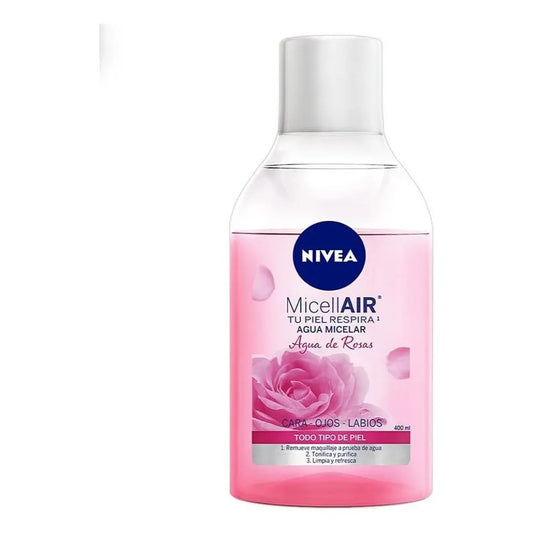Nivea Agua Micelar Desmaquillante Agua De Rosas 400ml