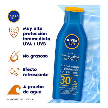 Nivea Protector Solar Corporal  Hidratación Fps30+ 200ml