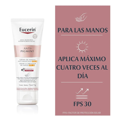 Eucerin Crema Manos Anti-pigment Fps 30 - 75ml