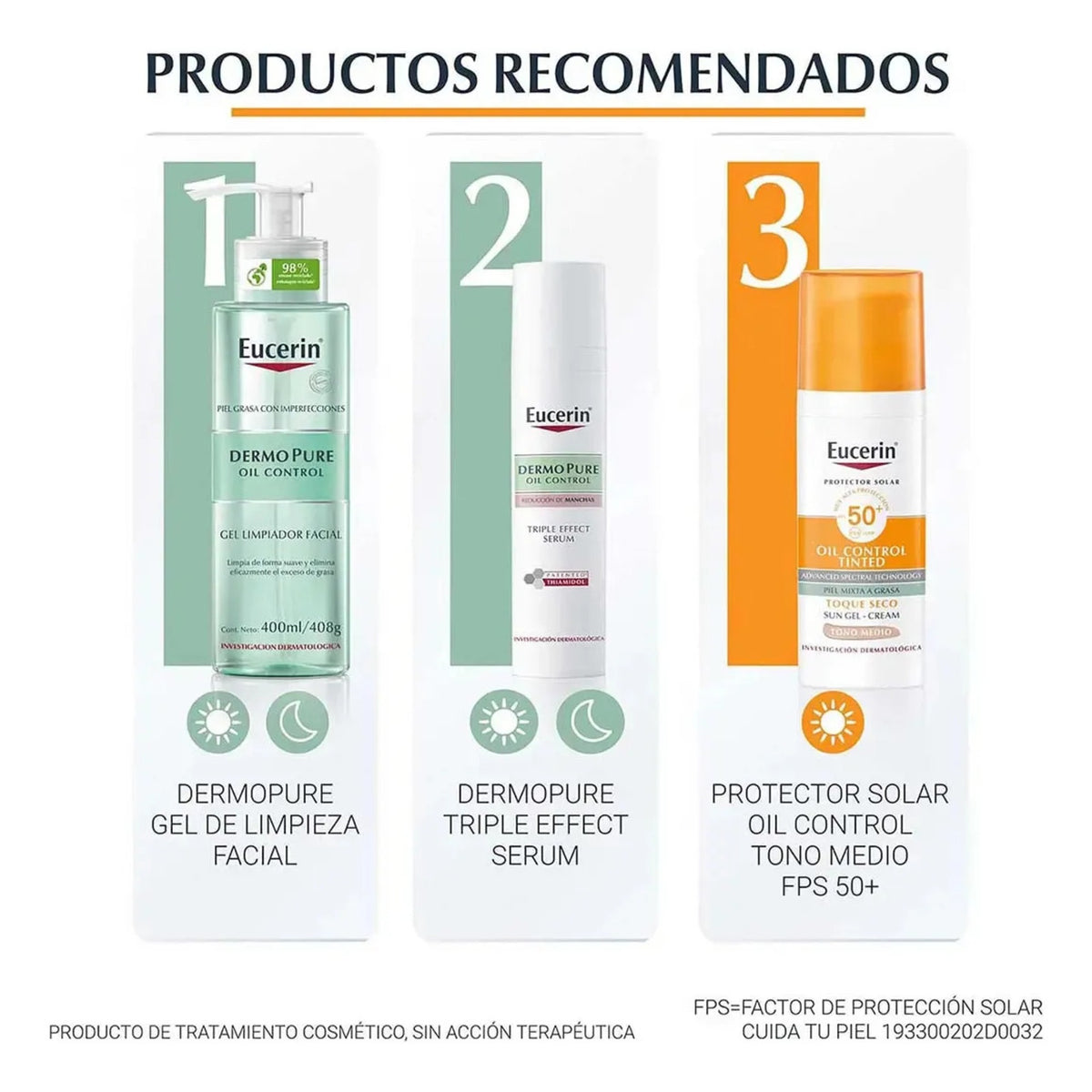 Eucerin Eucerin Sun Oil Control Fps 50+ Tono Medio 50ml