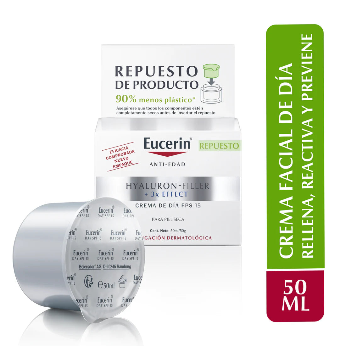 Eucerin Hyaluron-Filler Day cream FPS 15 Refill