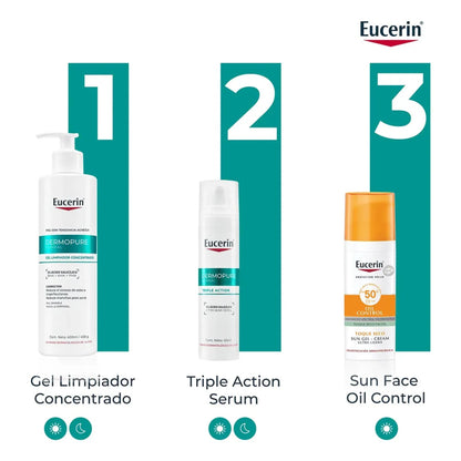 Eucerin Dermopure Gel Limpiador Facial Concentrado Piel Gras