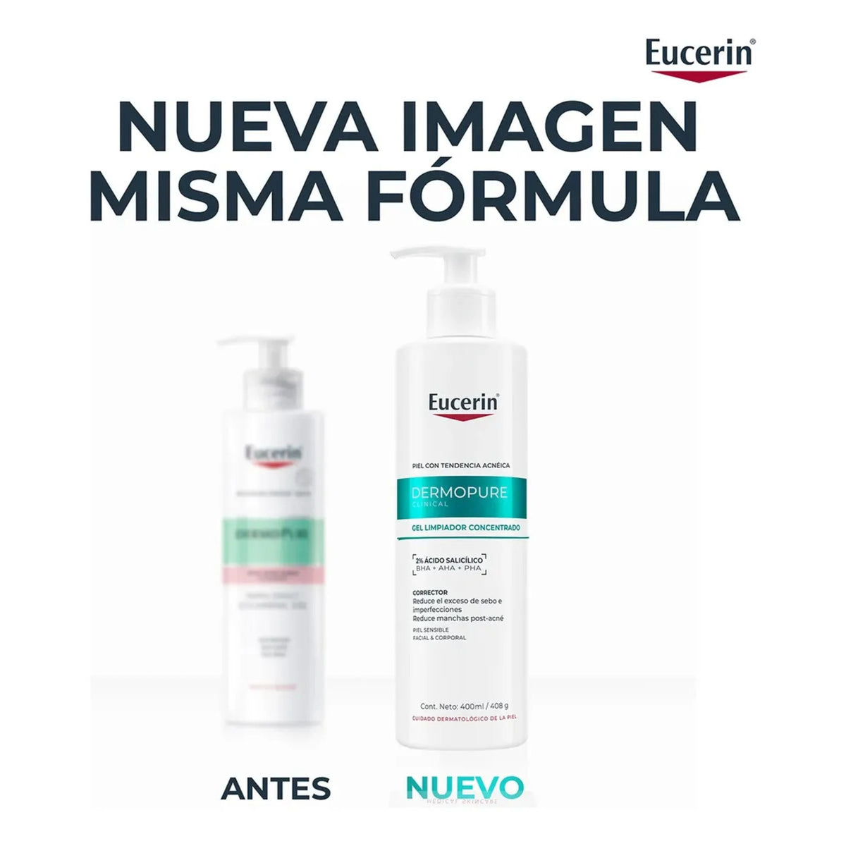 Eucerin Dermopure Gel Limpiador Facial Concentrado Piel Gras