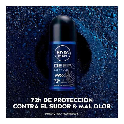 Nivea MEN Desodorante DEEP Darkwood Roll On 50ml