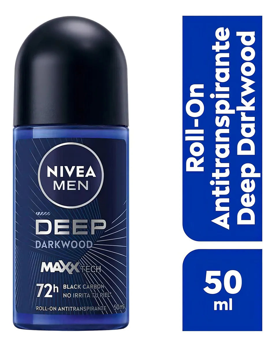 Nivea MEN Desodorante DEEP Darkwood Roll On 50ml