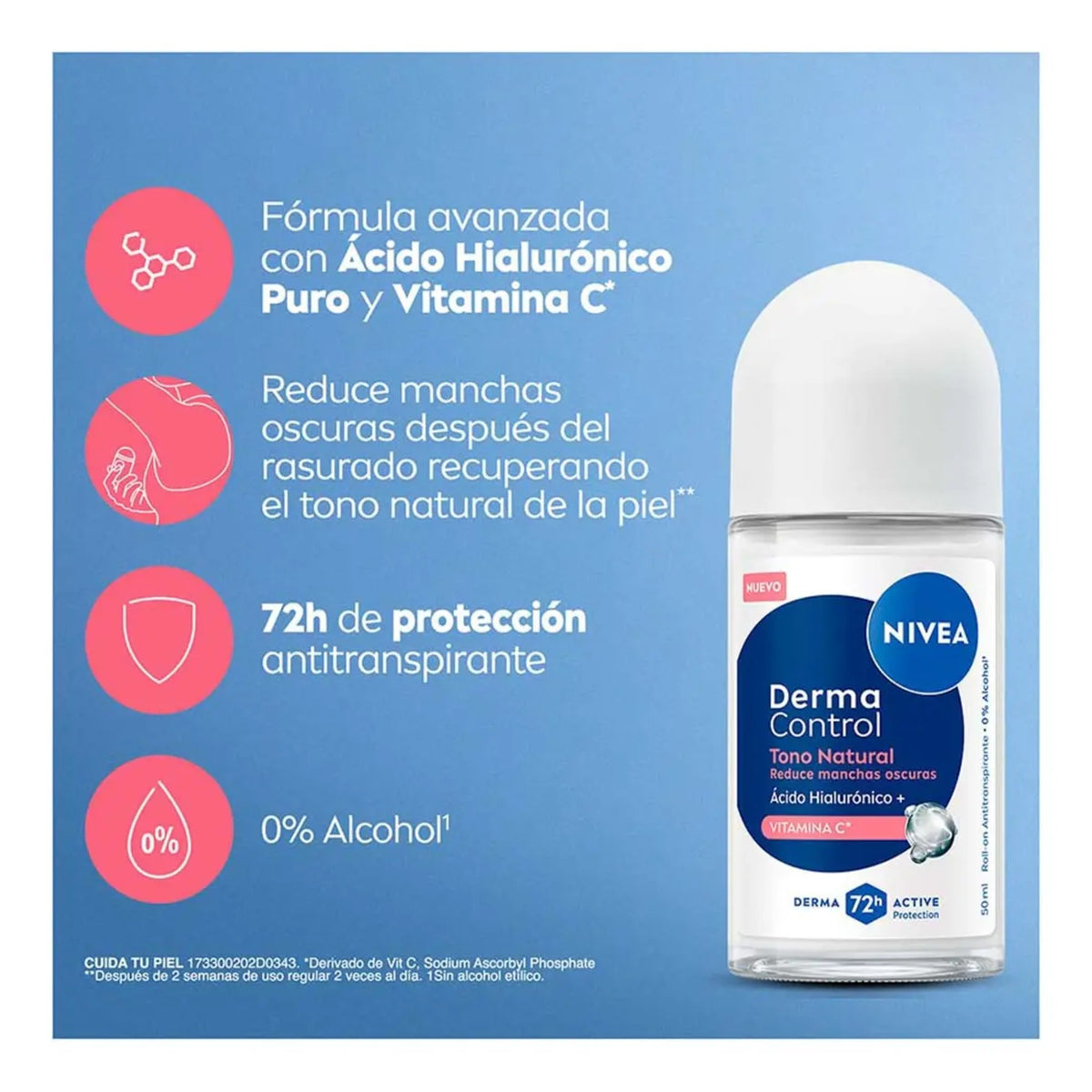 Deo Female Natural Tone Vitamin C Roll On 50ml