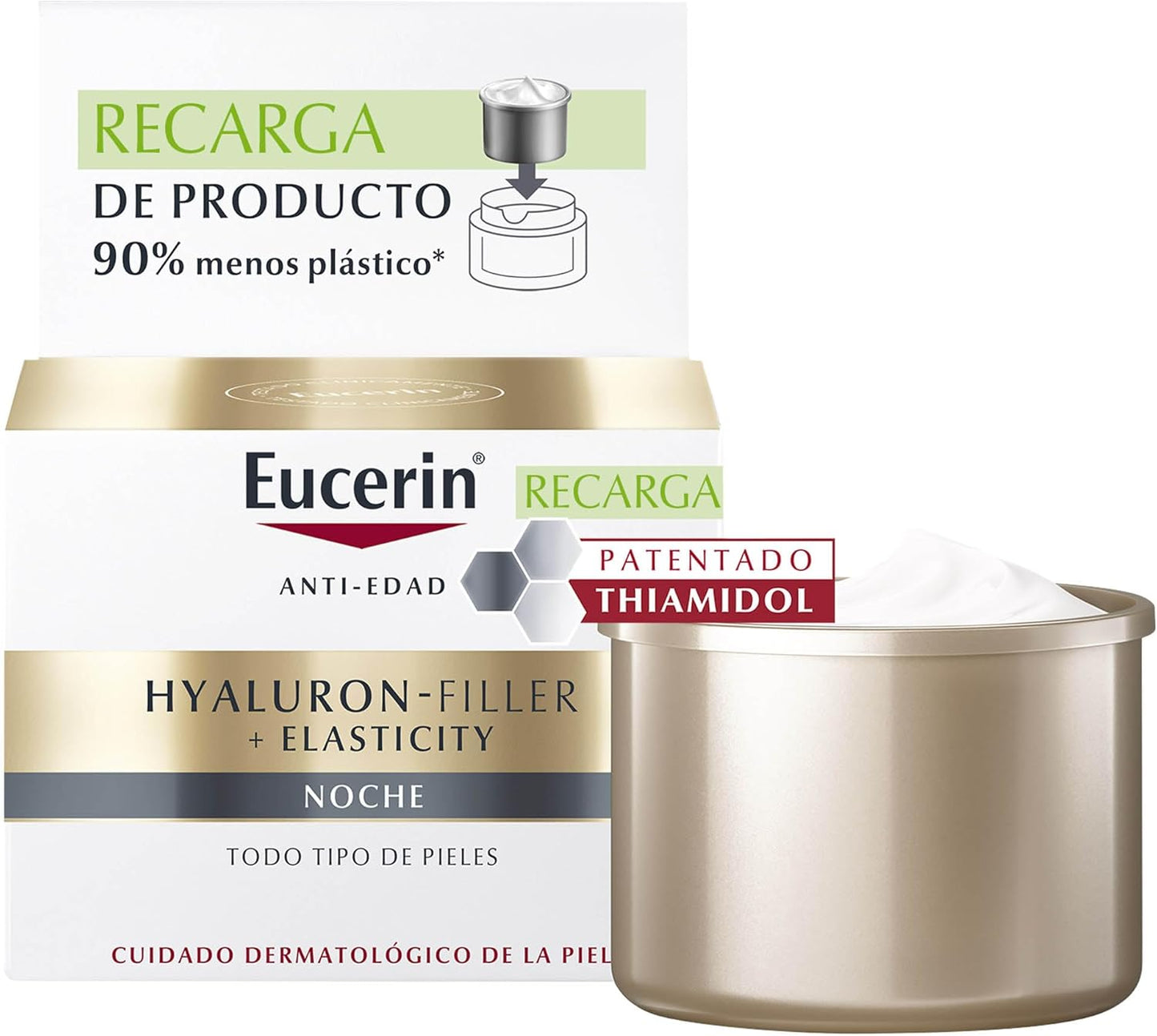 EUCERIN HYALURON-FILLER + ELASTICITY CREMA FACIAL DE NOCHE (Refill 50 ml)