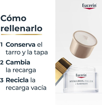 EUCERIN HYALURON-FILLER + ELASTICITY CREMA FACIAL DE NOCHE (Refill 50 ml)