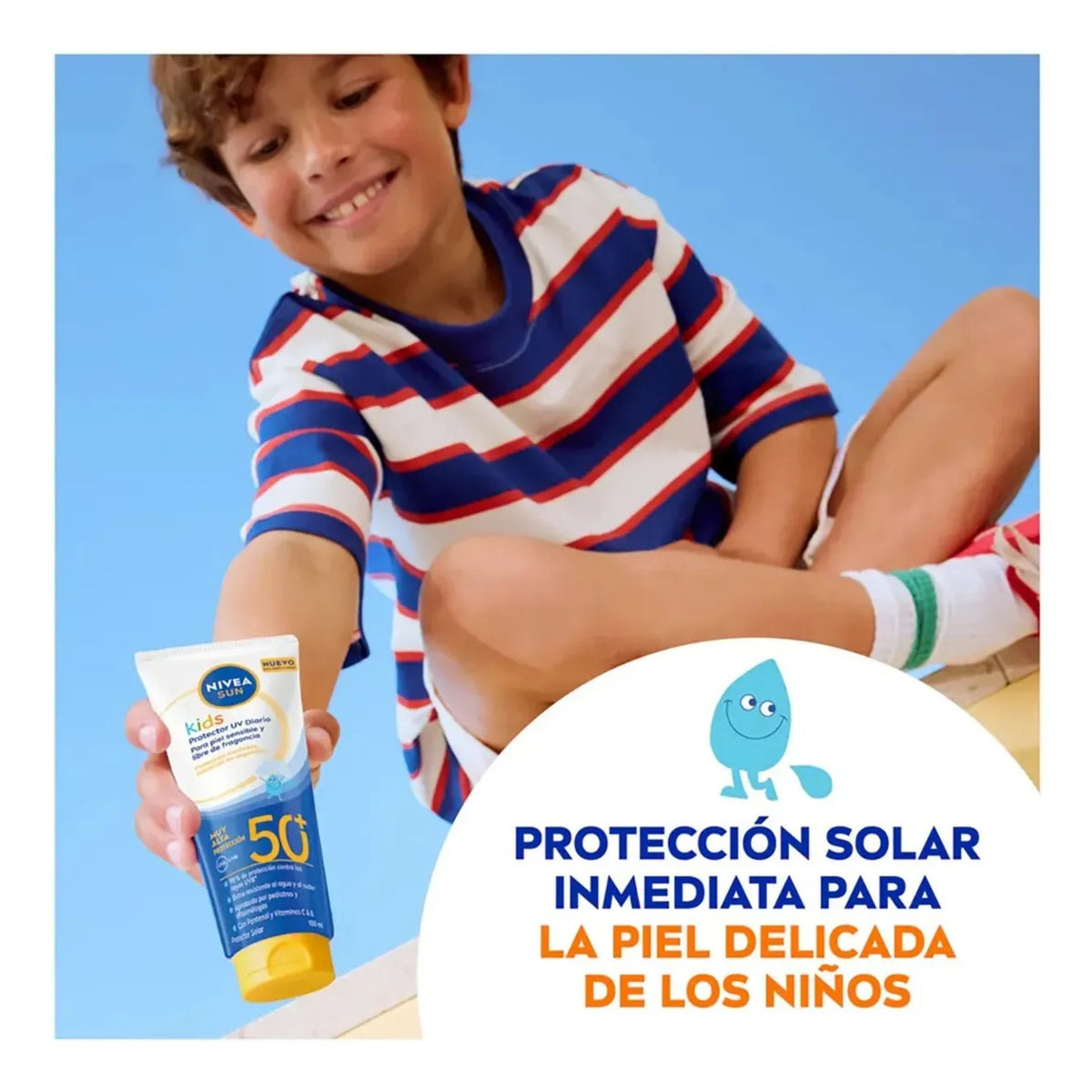 Nivea Protector Solar Infantil Rostro Y Cuerpo Fps 50+100ml