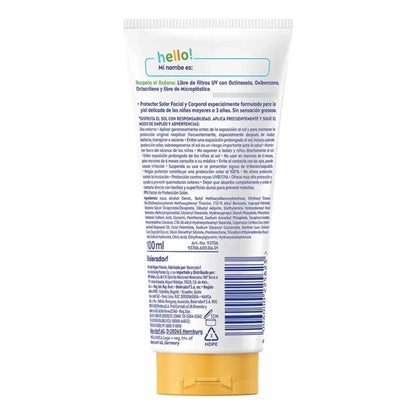 Nivea Protector Solar Infantil Rostro Y Cuerpo Fps 50+100ml