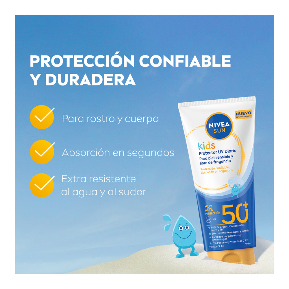 Nivea protector solar infantil para rostro y cuerpo FPS 50+ 100ml